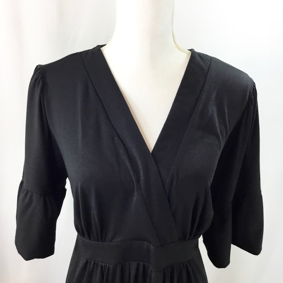 Liz Lange Maternity Dress Black Midi Size XL - Picture 6 of 8